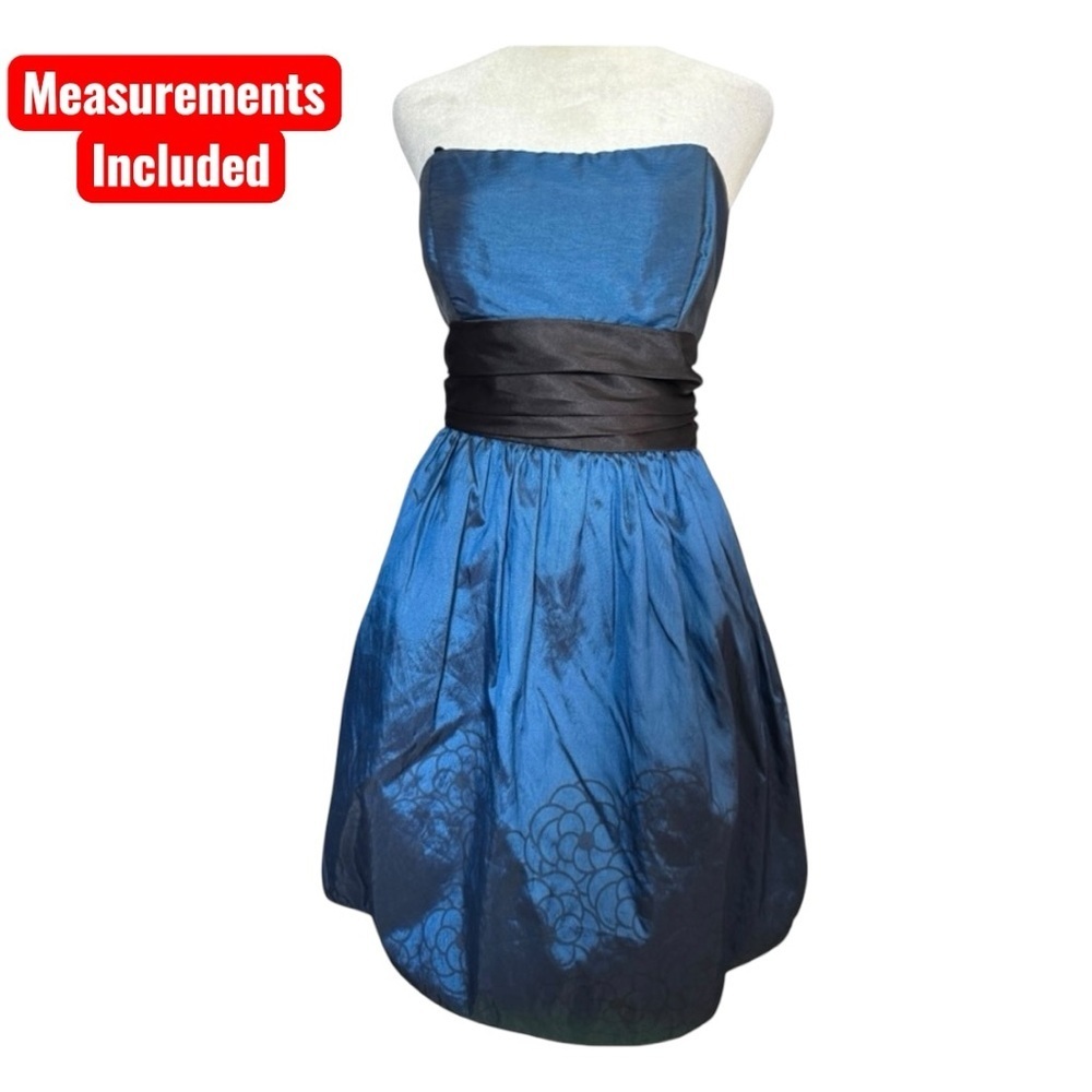 Active Seller! Dj Jaz Homecoming Prom Semi-Formal Blue and Black Dress Size 12